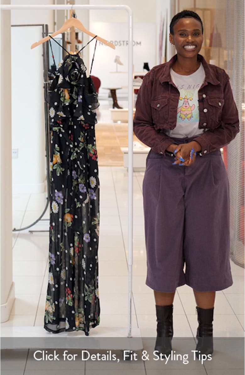 Rose Halter Neck Jumpsuit, sales video thumbnail