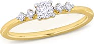 Julianna B. Diamond Cluster Ring 14k Gold