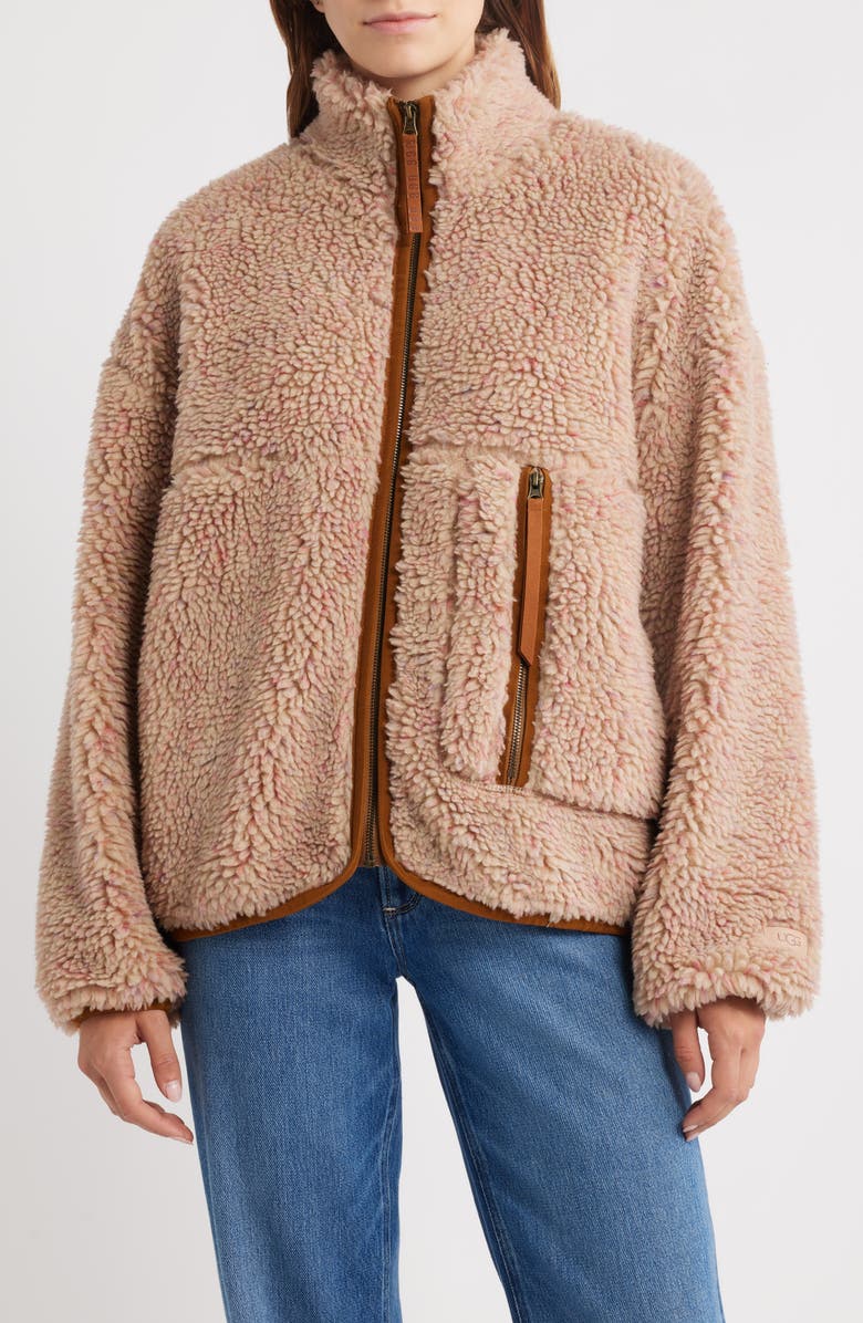 UGG<sup>®</sup> Marlene Confetti Jacket, Main, color, White Pepper