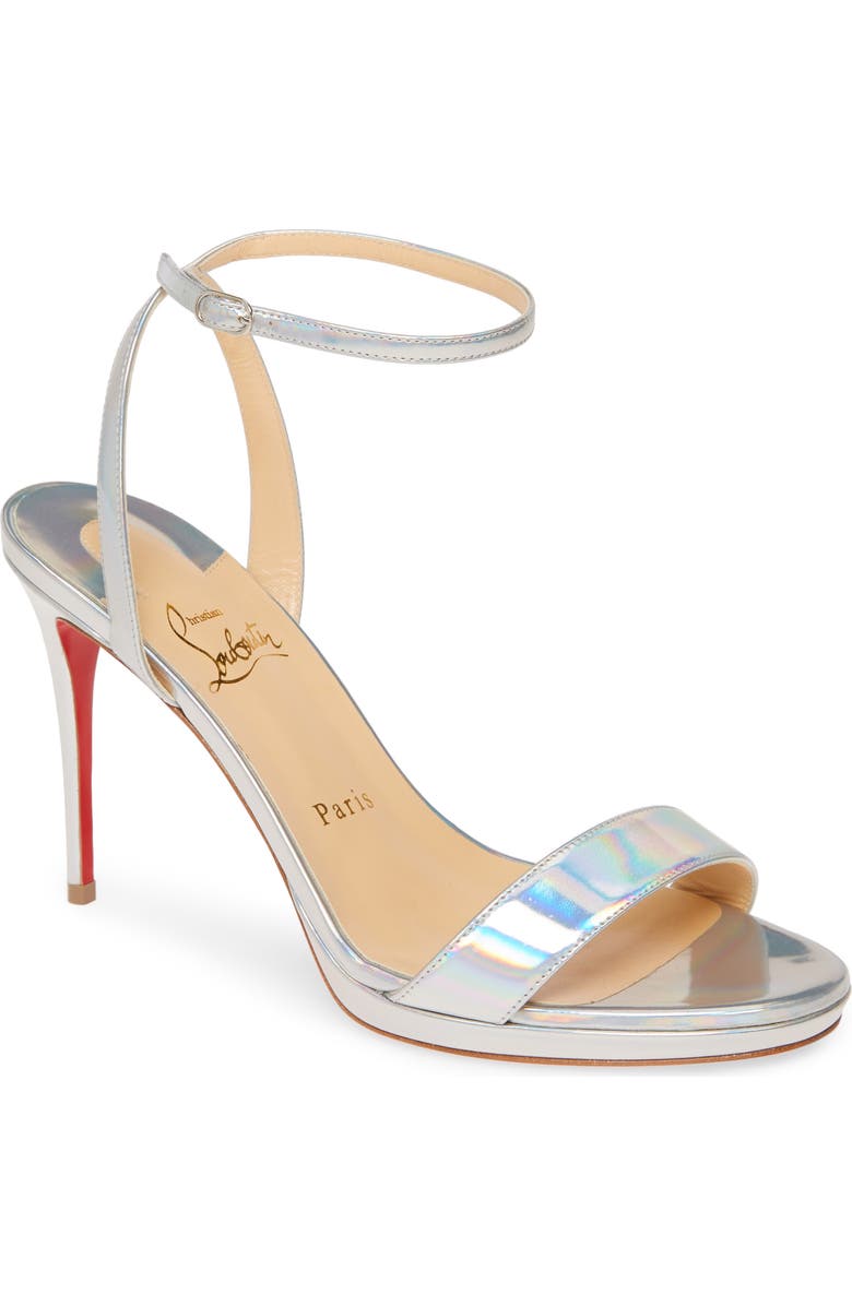Christian Louboutin Loubi Queen Ankle Strap Sandal, Main, color,