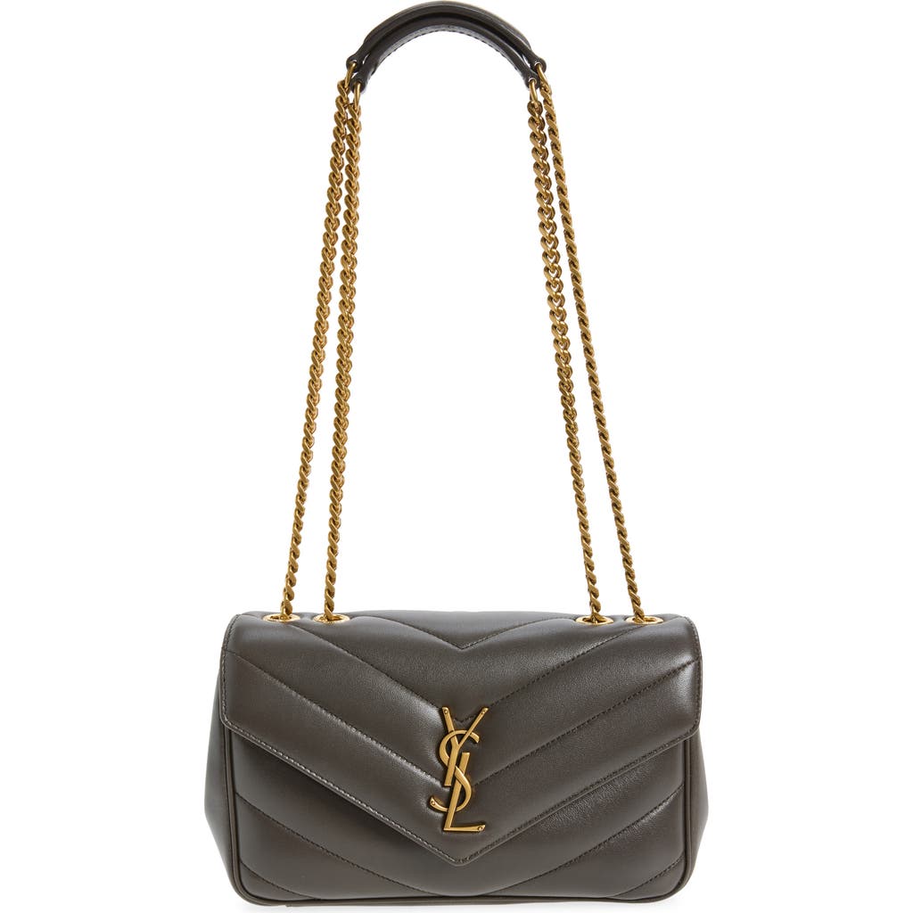Saint Laurent Small Loulou Quilted Shoulder Bag in Urban Grey at Nordstrom