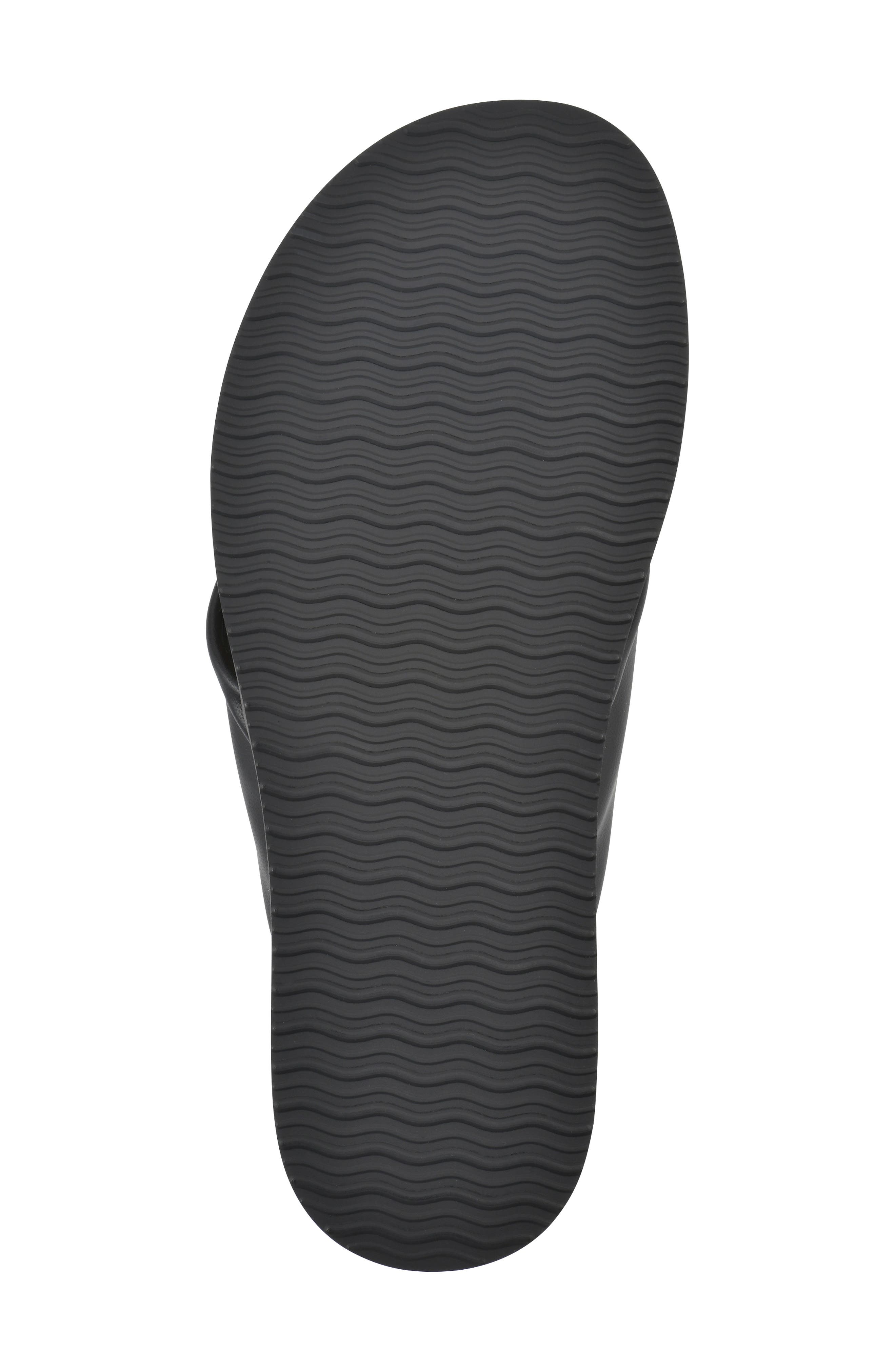 Malanga Thong Sandal, Alternate, color, BLACK/ SMOOTH