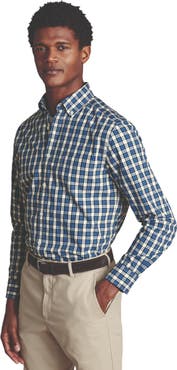Charles Tyrwhitt Slim Fit Plaid Check Non-Iron Stretch Poplin Shirt