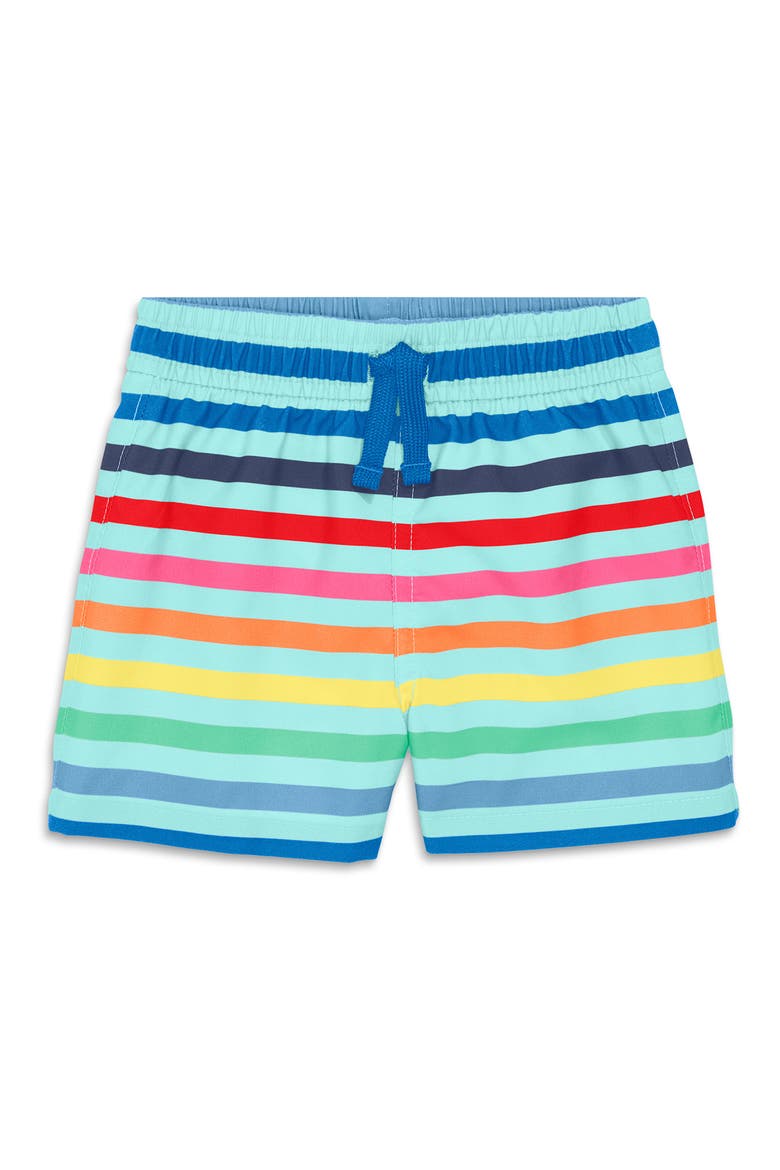 Stripe Swim Trunks, Main, color, MIST SPRING STRIPE