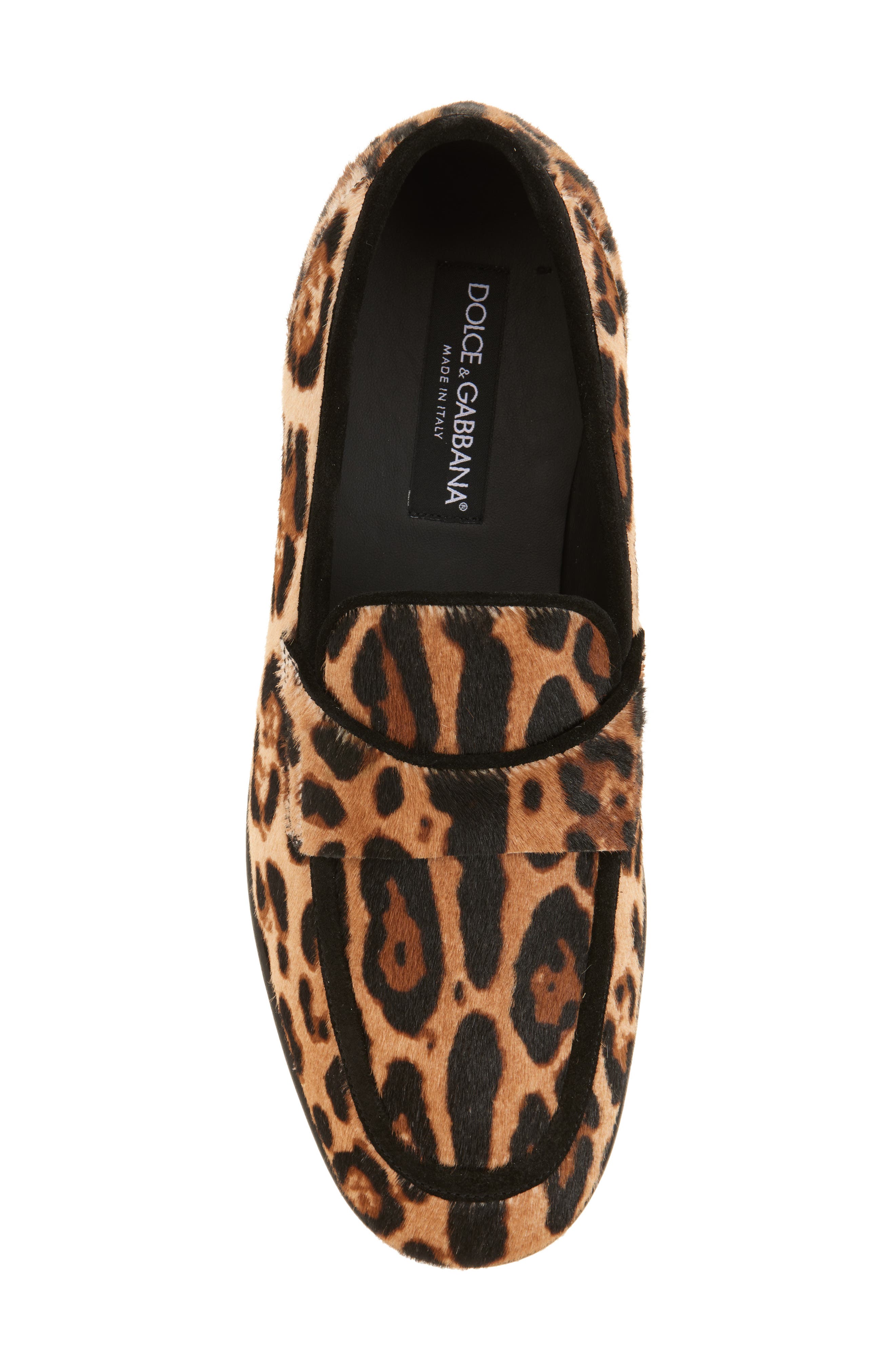 Dolce&Gabbana Ariosto Genuine Calf Hair Loafer, Alternate, color, Leopard Print Calf Hair