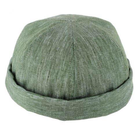 Men's Denim Linen Docker Cap