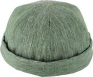 Wigens Men's Denim Linen Docker Cap