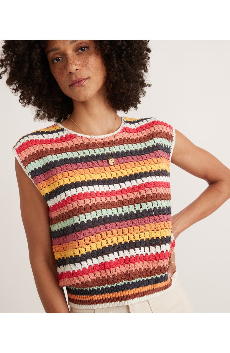 Marine Layer Faye Crochet Dolman Sleeve Top, Alternate, color, 