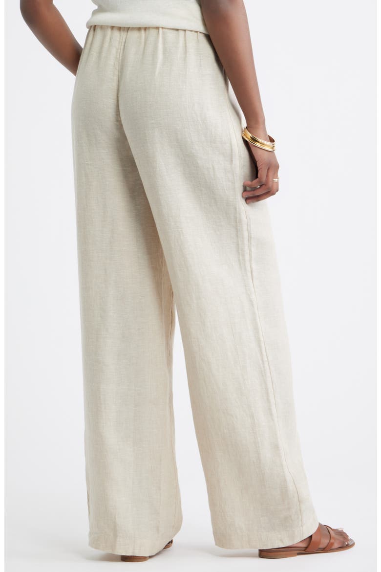 Wide Leg Linen Pants, Alternate, color, FLAX