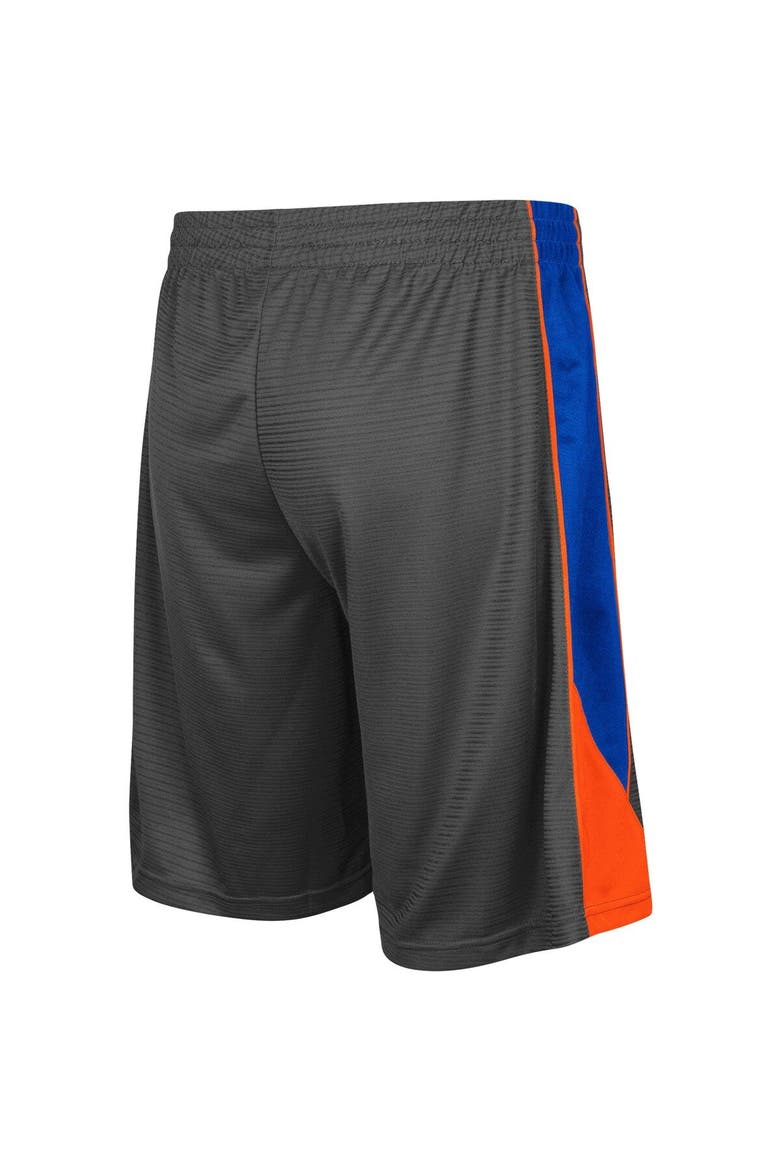 Men's Colosseum Charcoal Boise State Broncos Turnover Shorts, Alternate, color, Charcoal