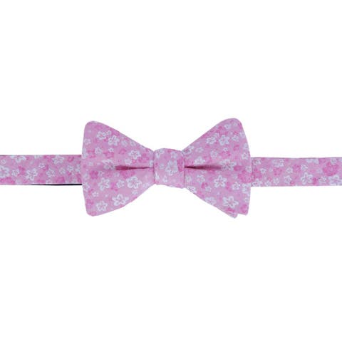 Hanami Cherry Blossom Burst Linen Blend Novelty Bowtie