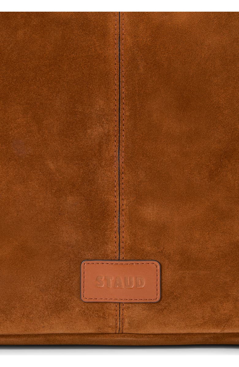 STAUD Maya Suede Hobo Bag, Alternate, color, Tabac