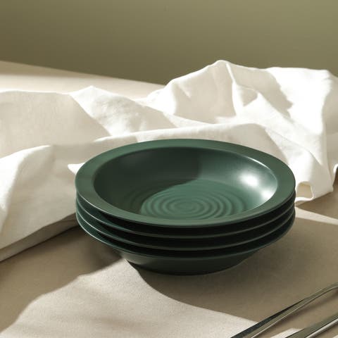 Orbit Stoneware 4-Piece Pasta Bowl Set