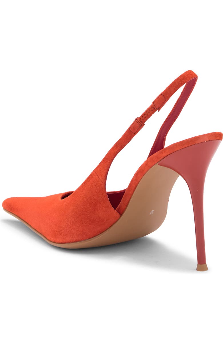 Jeffrey Campbell You Wish Slingback Pointed Toe Pump, Alternate, color, Orange Suede
