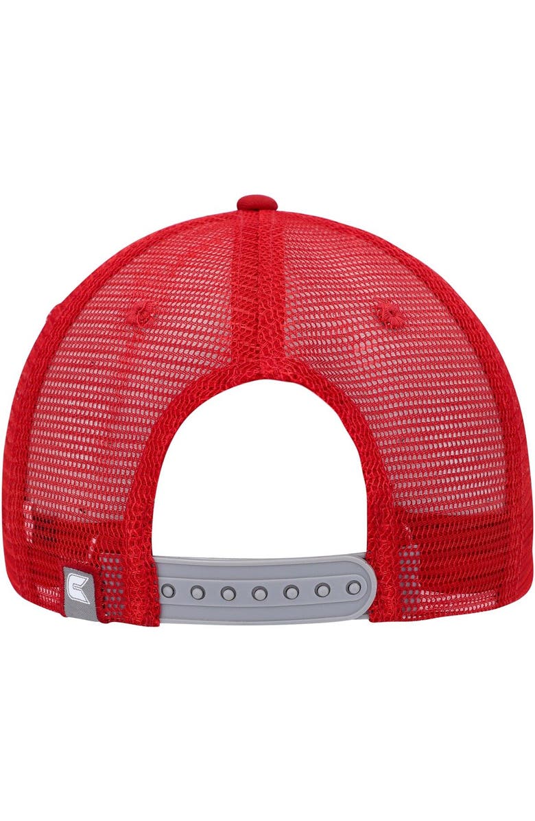 COLOSSEUM Men's Colosseum Gray/Crimson Indiana Hoosiers Love Fern Trucker Snapback Hat, Alternate, color,