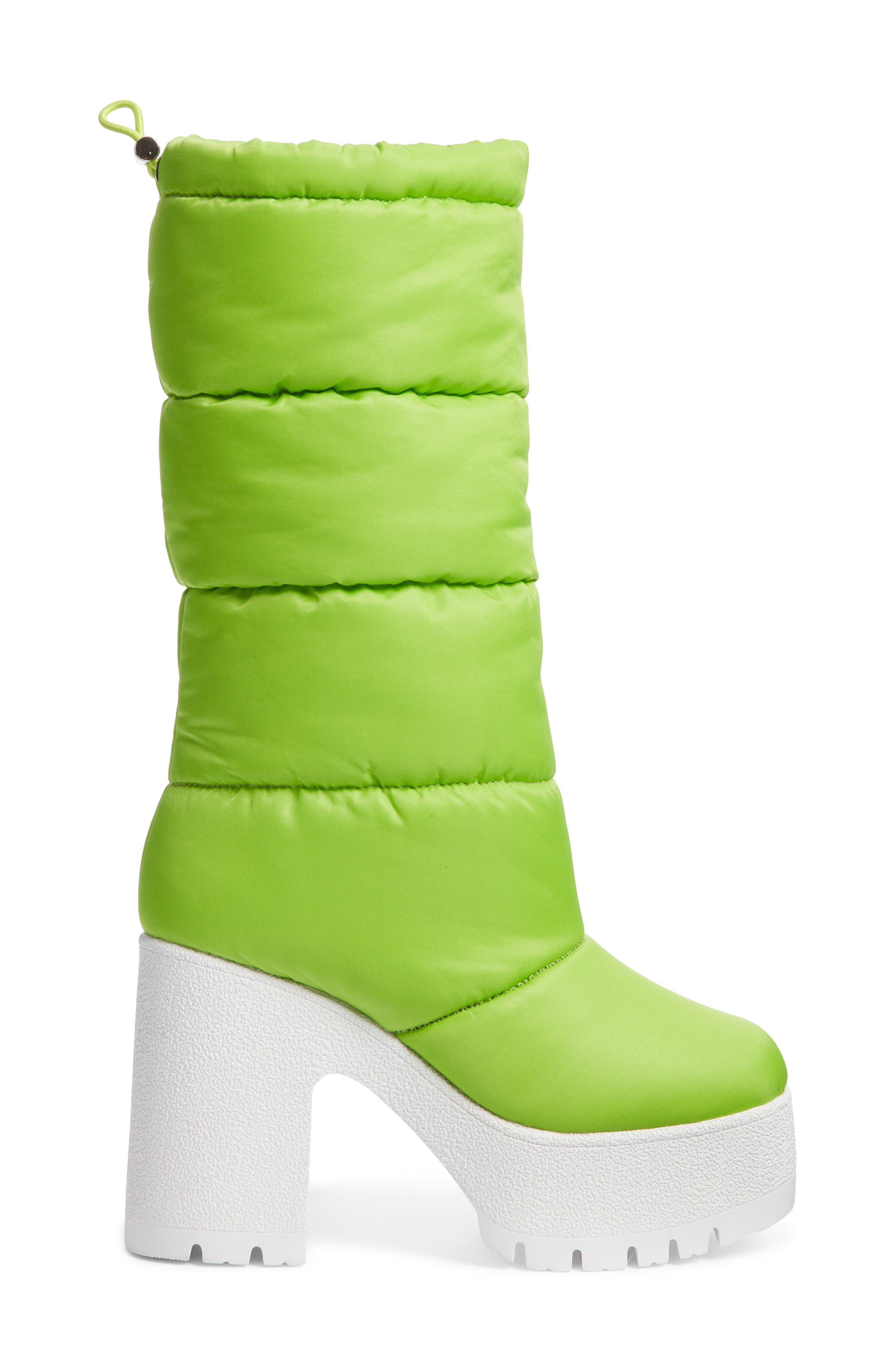 Snow Doubt Platform Winter Boot, Alternate, color, GREEN WHITE