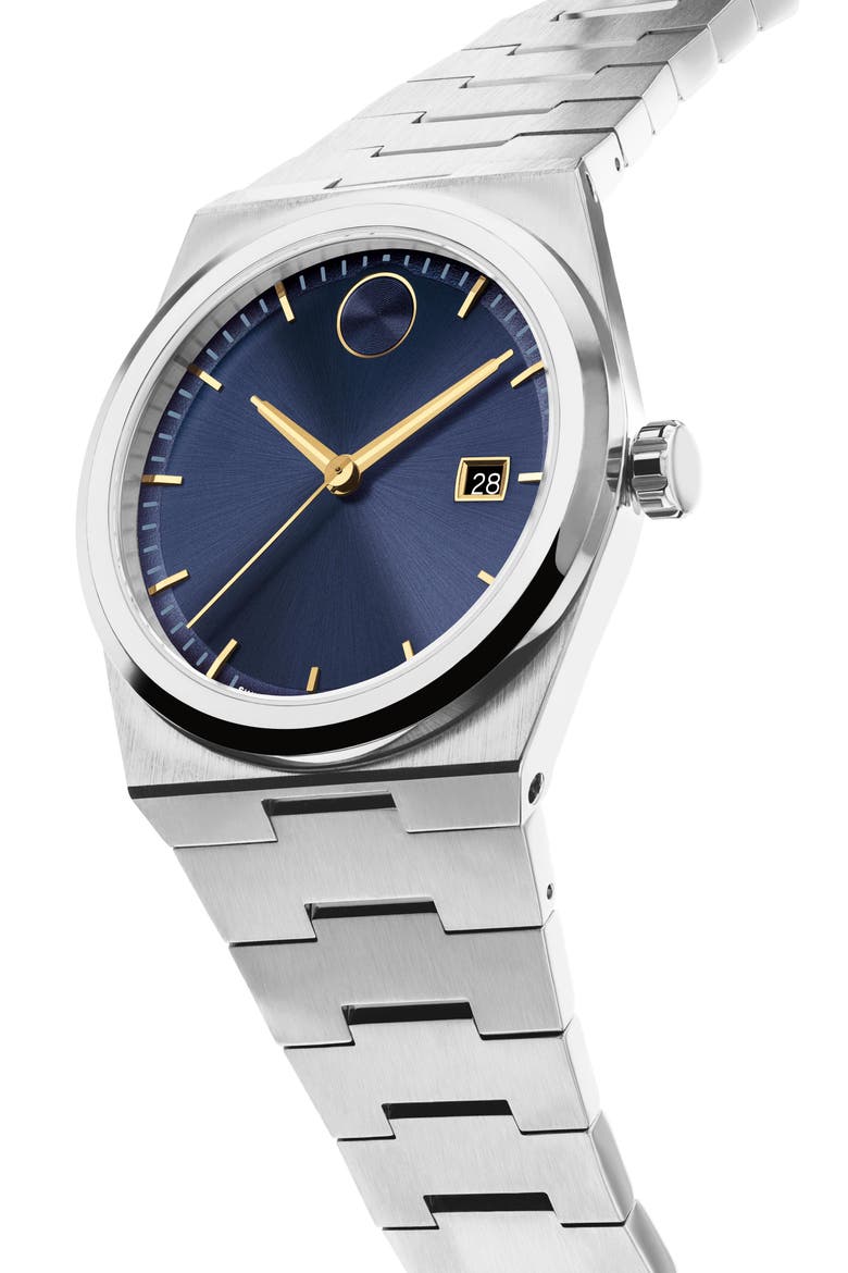 Bold Quest Bracelet Watch, 40mm, Alternate, color, BLUE