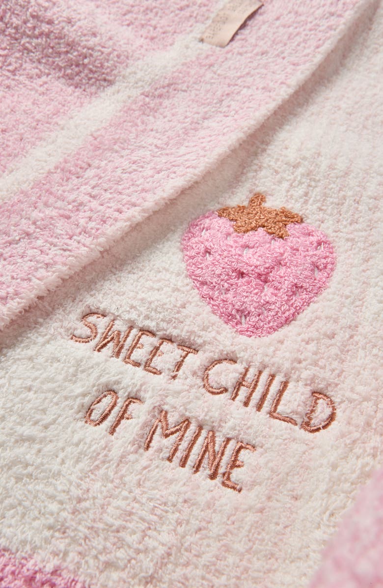 Barefoot Dreams<sup>®</sup> CozyChic<sup>®</sup> Strawberry Stroller Blanket, Alternate, color, Pink Sand Multi