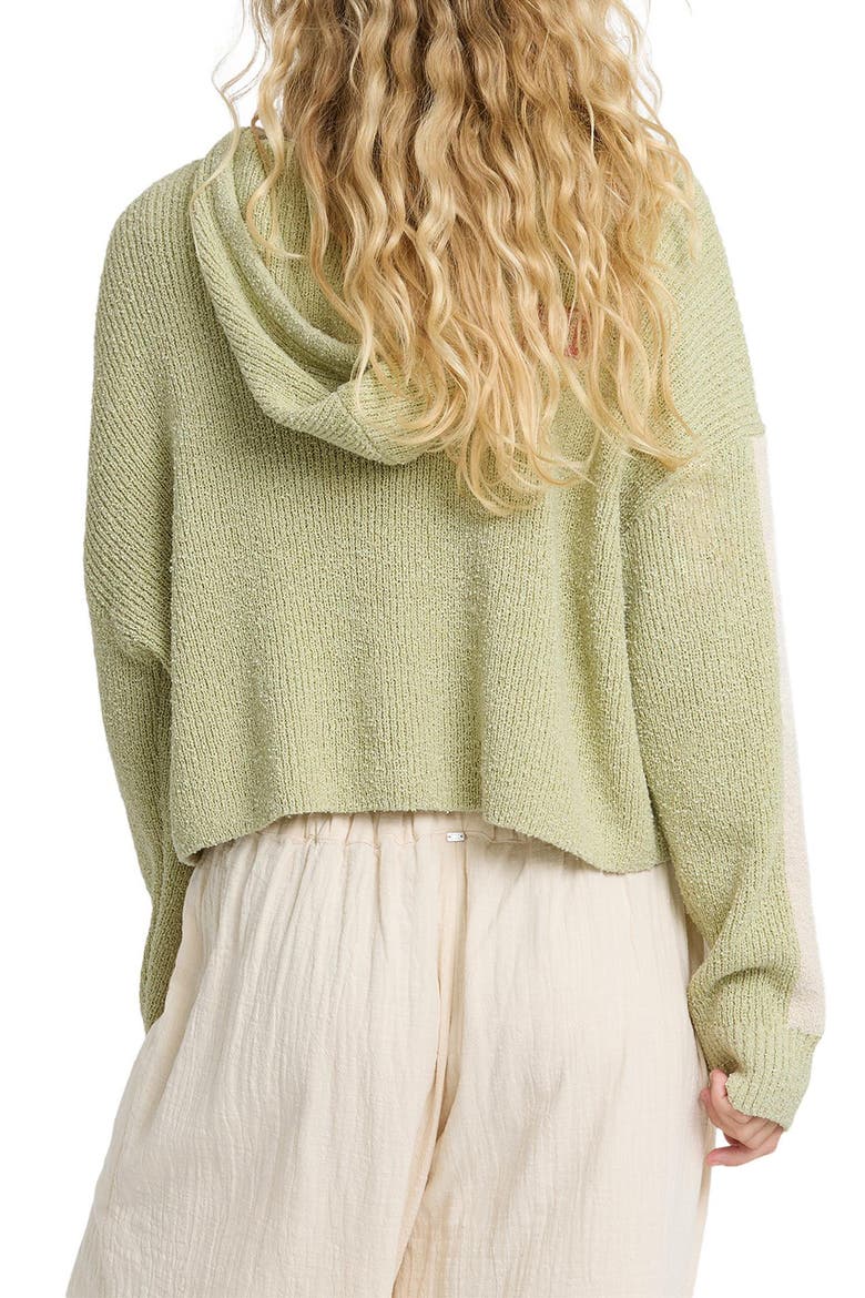Dawn Sweater Hoodie, Alternate, color, SMOKE GREEN