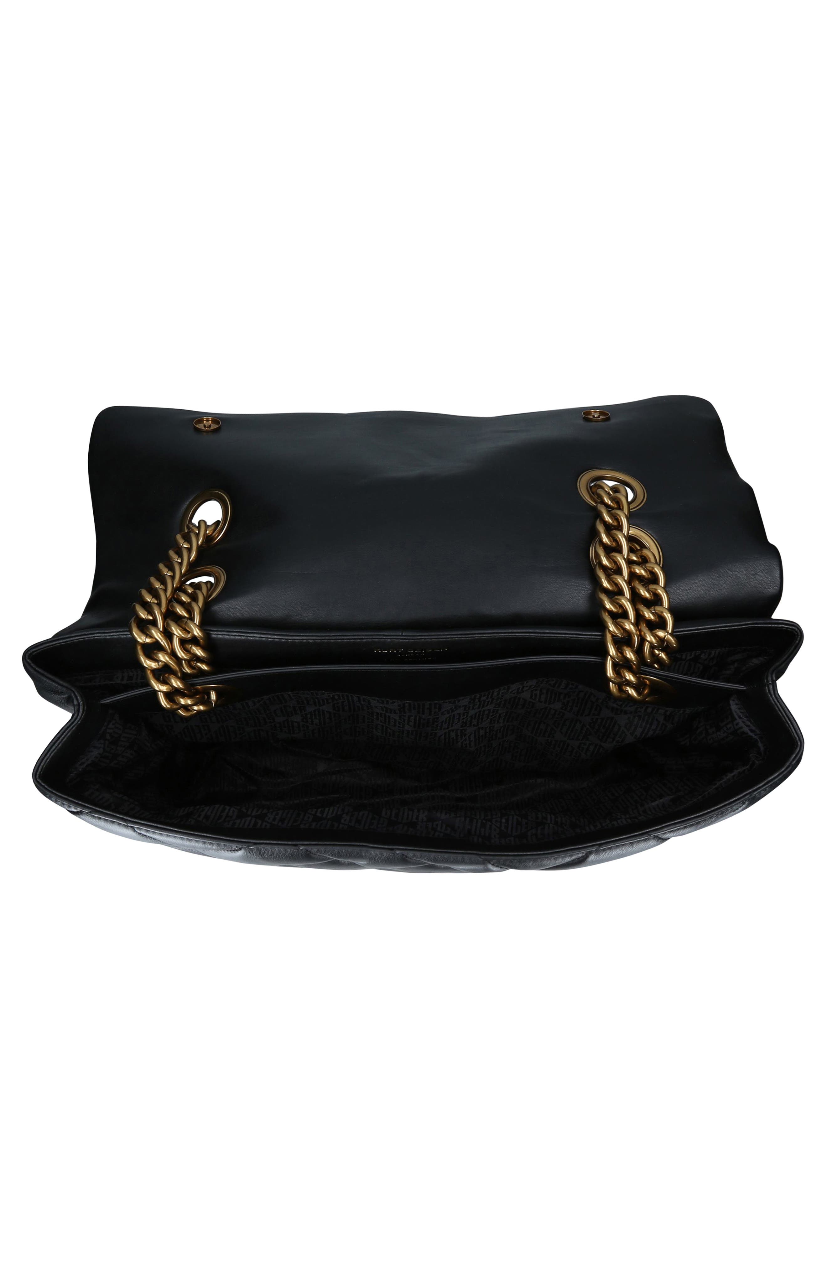 Kurt Geiger London Macro Kensington Quilted Leather Shoulder Bag, Alternate, color, 
