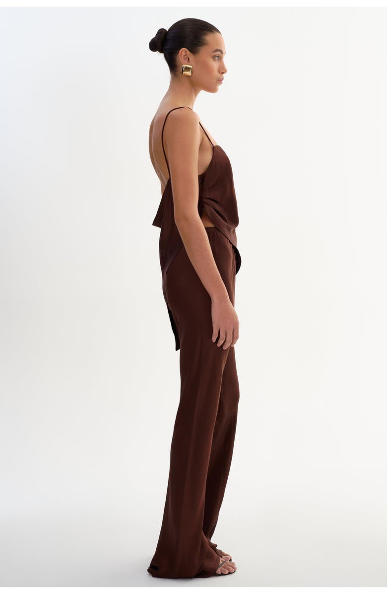 LAMARQUE Emile | Pull-on Satin Pants, Alternate, color, Brown