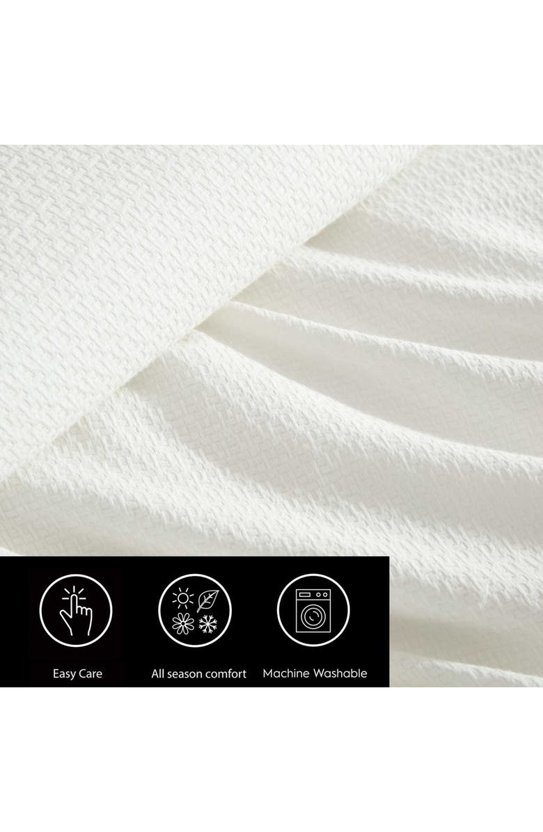 Vera Wang Threaded Basketweave Comforter & Shams Set, Alternate, color, White