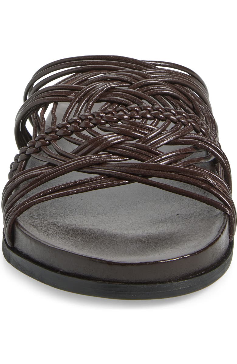 Jeffrey Campbell Intwined Slide Sandal, Alternate, color, Dark Brown
