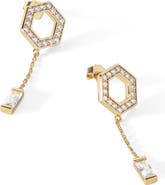 Ora Ana The Tyra Baguette Drop Earrings