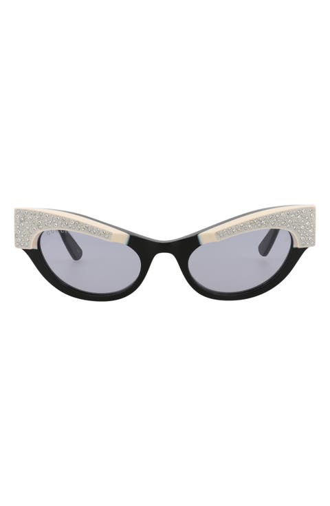 Novelty 52mm Cat Eye Sunglasses