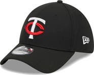 New Era Men's New Era Black Minnesota Twins Logo 39THIRTY Flex Hat