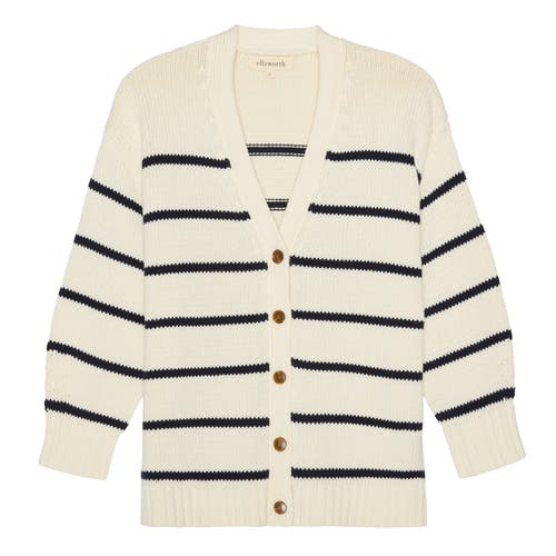 Ellsworth + Ivey Elizabeth Knit Cardigan In Neutral