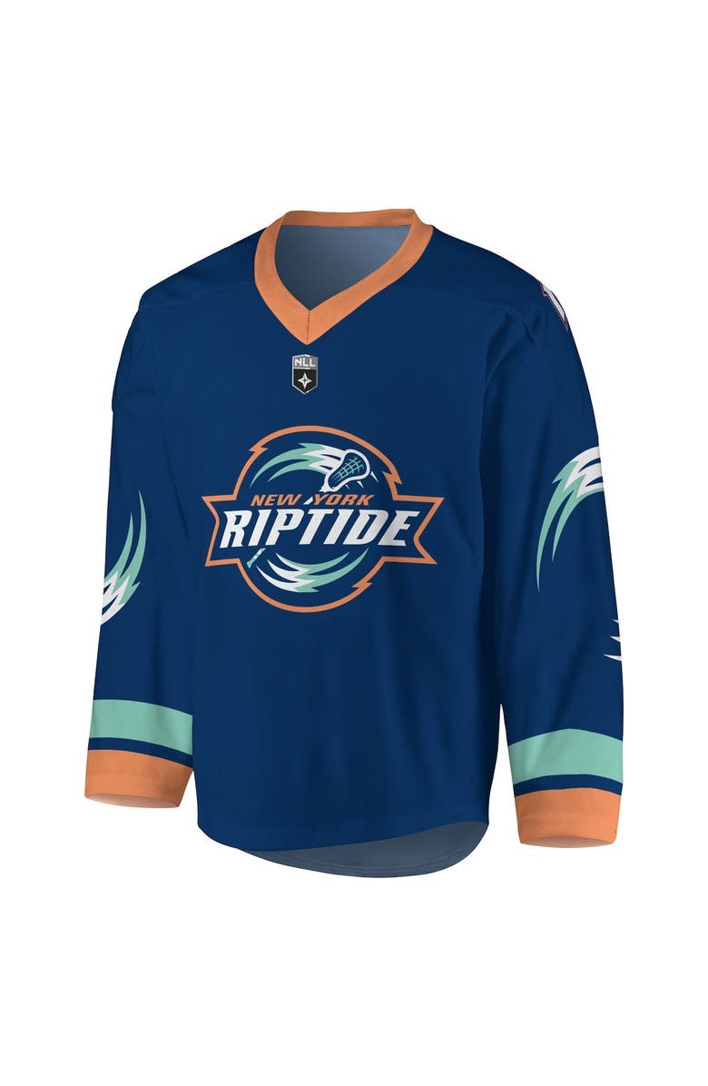 ADPRO Sports Men's Navy/Orange New York Riptide Replica Jersey, Alternate, color, Navy