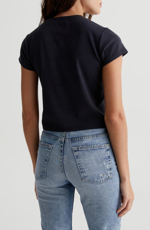 Ag Sadie Crop T-shirt In Blue