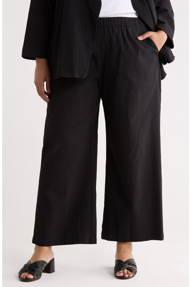 Ankle Wide Leg Pants, Main, color, BLACK