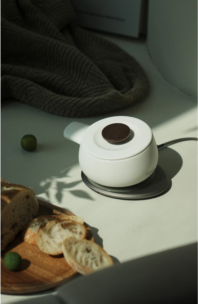 OHOM INC Fondi Self-heating Fondue Set, Alternate, color, Jasmine White