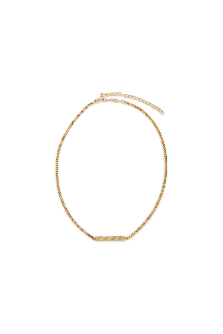 Women's Diag Necklace, Main, color, Gold