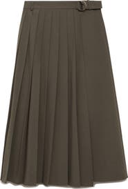 MANGO Pleated Maxi Skirt