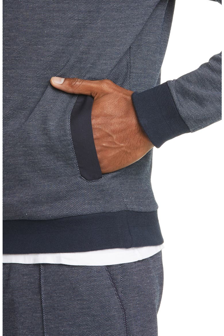 Cotton Blend Hoodie, Alternate, color, NAVY