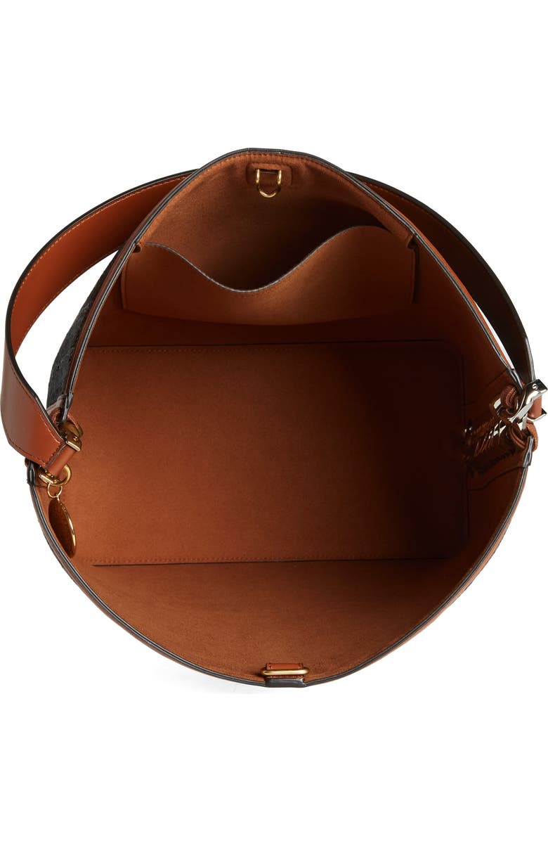 Stella McCartney Frayme Woven Faux Leather Tote, Alternate, color,