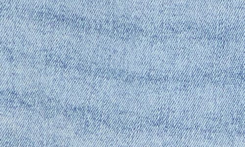 Vigoss Marley Ripped Mid Rise Denim Shorts In Light Wash