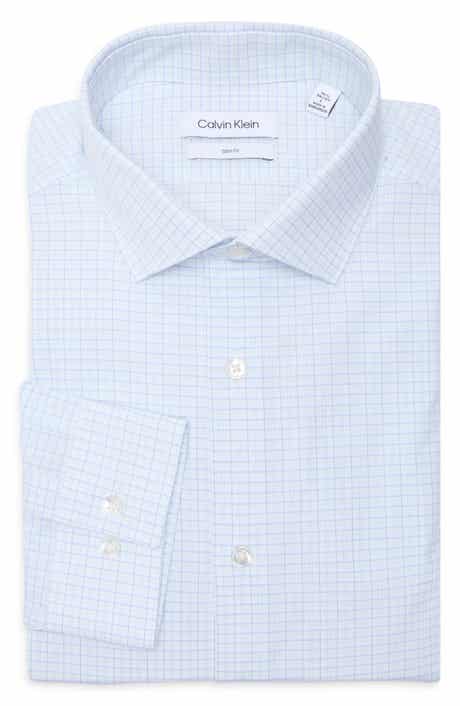Calvin Klein Slim Fit Check Print Dress Shirt