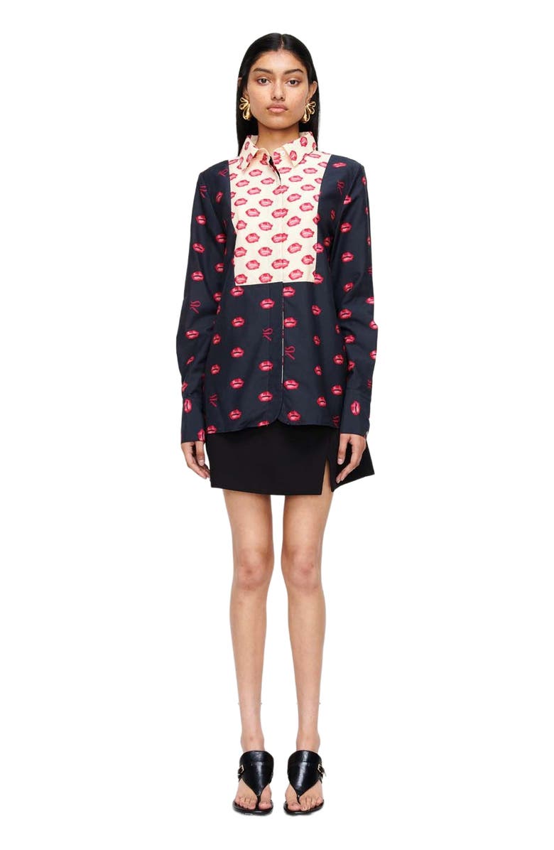 Romy the Brand Evelyn Shirt, Alternate, color, Navy