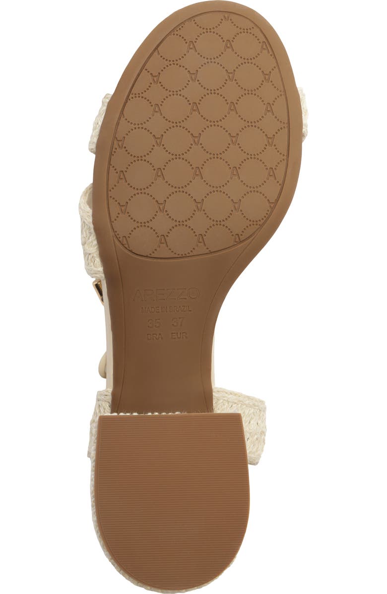 Arezzo Andy Ankle Strap Sandal, Alternate, color, Panacota