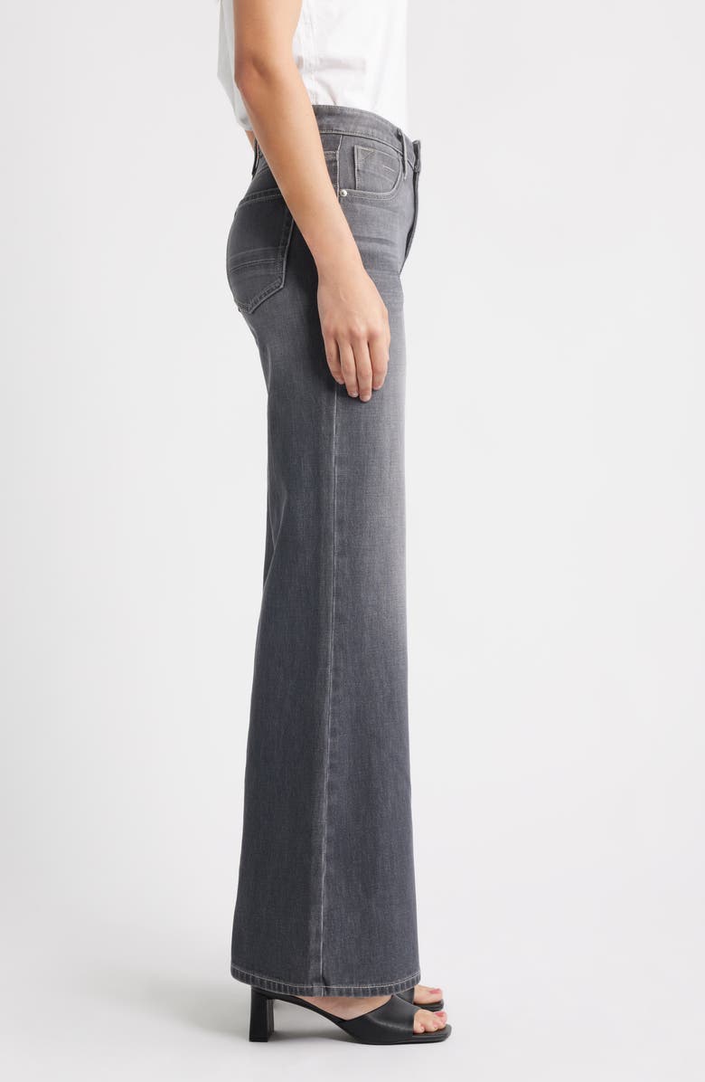 CITY BLUES Bond Wide Leg Jeans, Alternate, color, Black