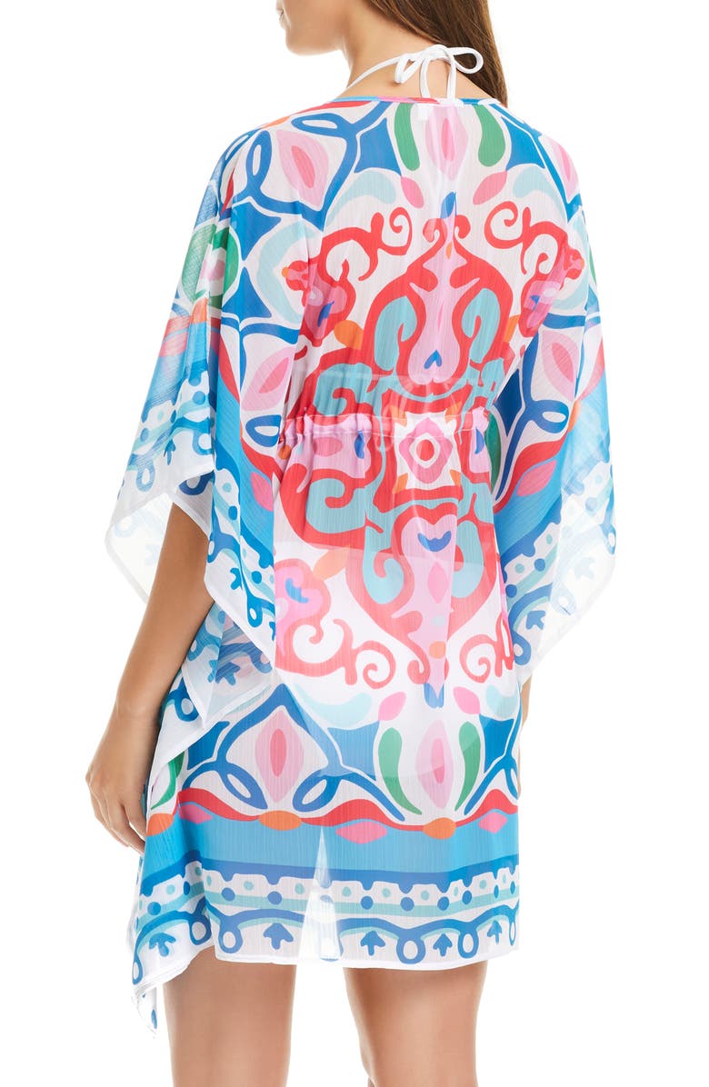 BLEU by Rod Beattie Print Cover-Up Dress, Alternate, color, Pink Multi