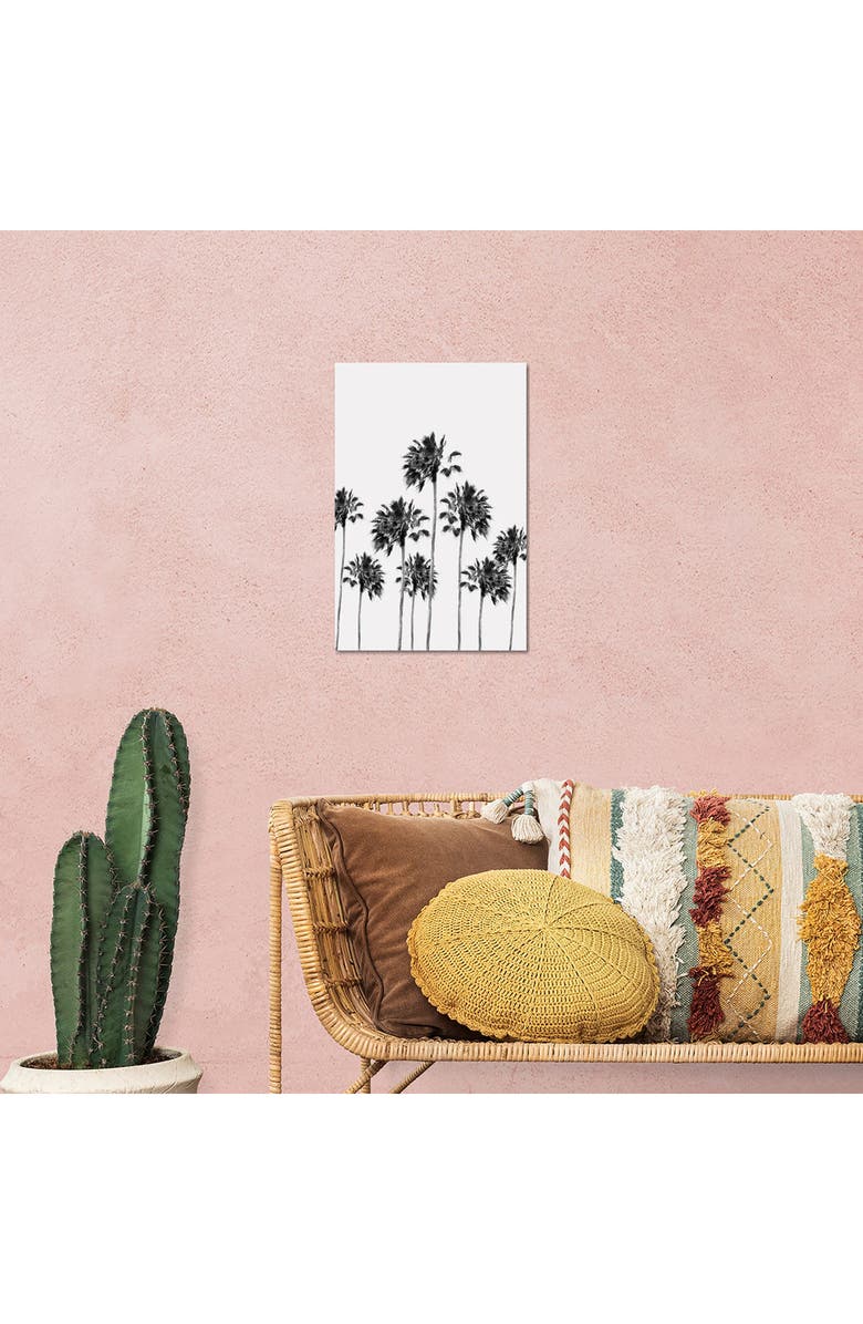 iCanvas Black White Palm Trees Finesse I by Anita's & Bella's Art Canvas Wall Art, Alternate, color, Multi