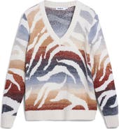 Desigual Ombré V-Neck Sweater