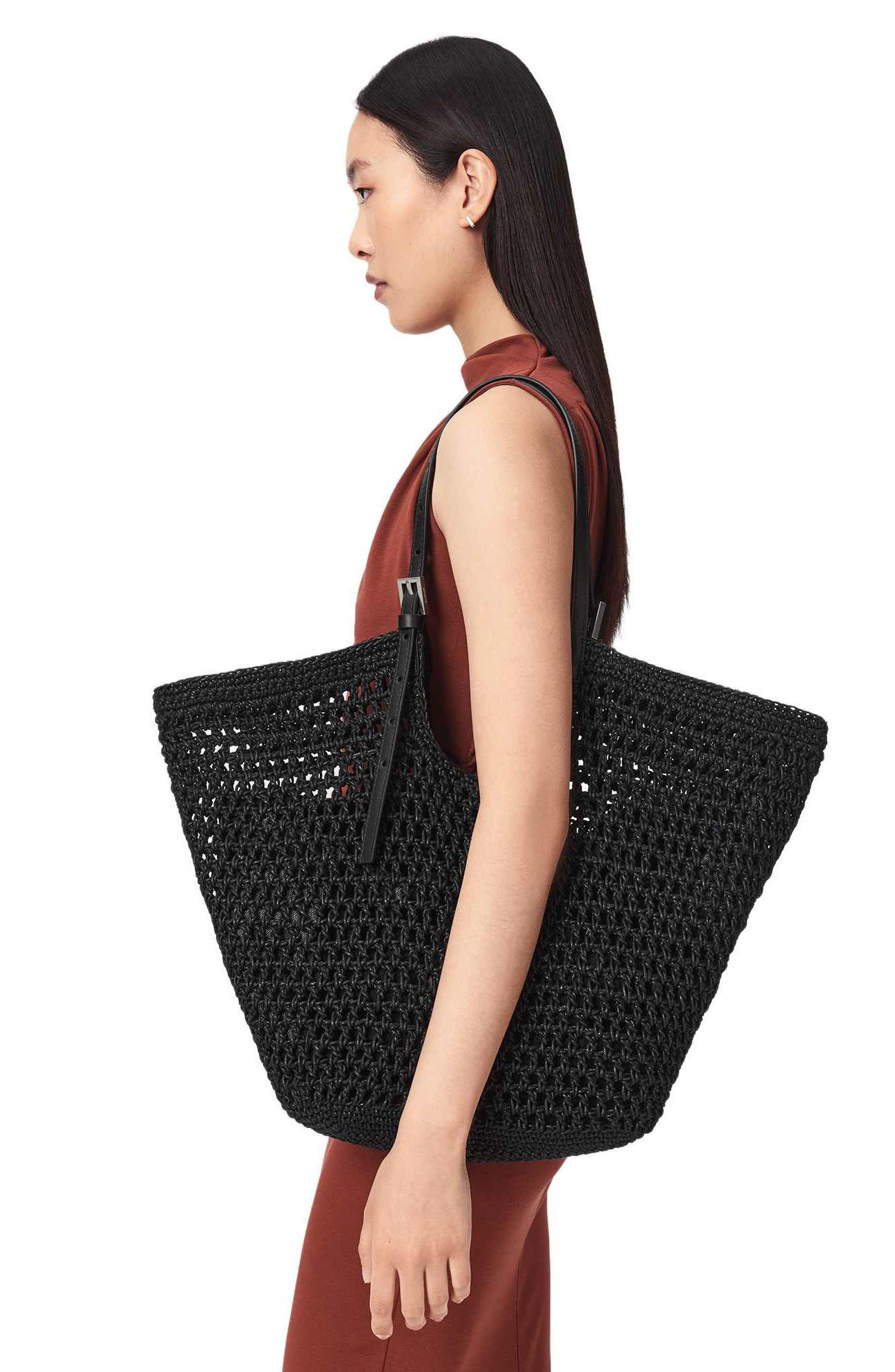 AllSaints Ara Cotton Tote, Alternate, color, 