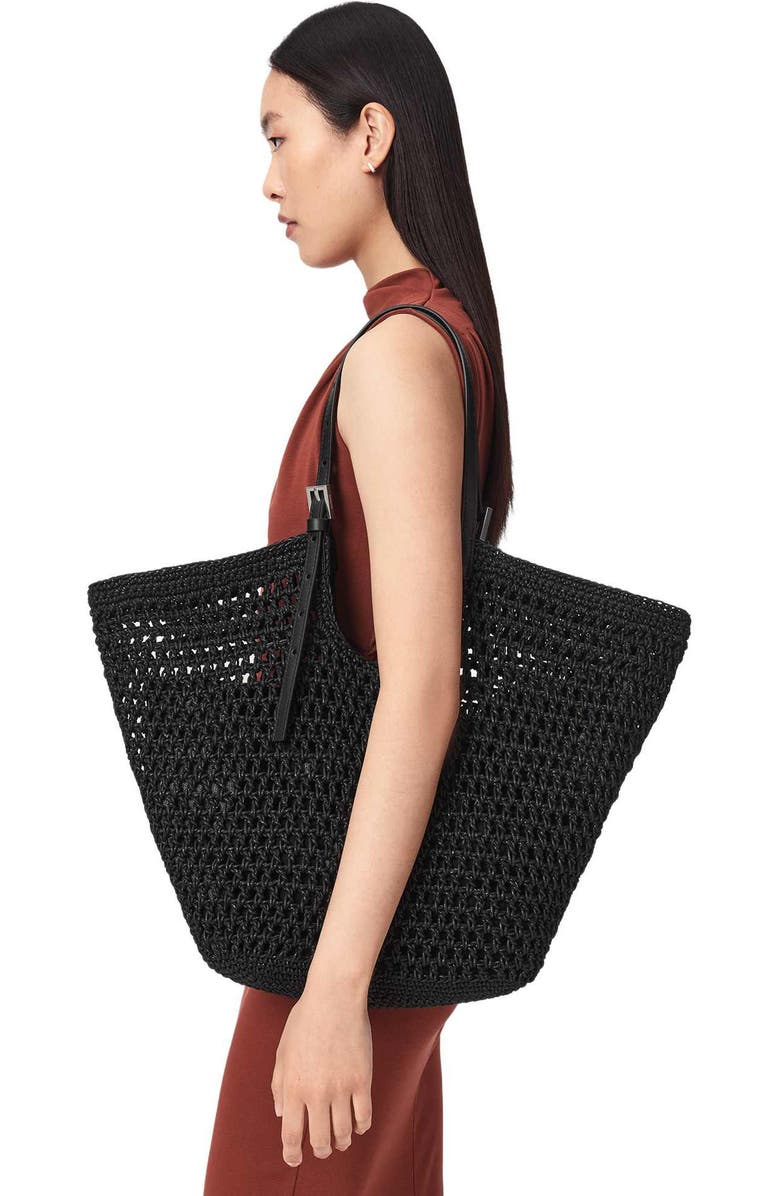AllSaints Ara Cotton Tote, Alternate, color,