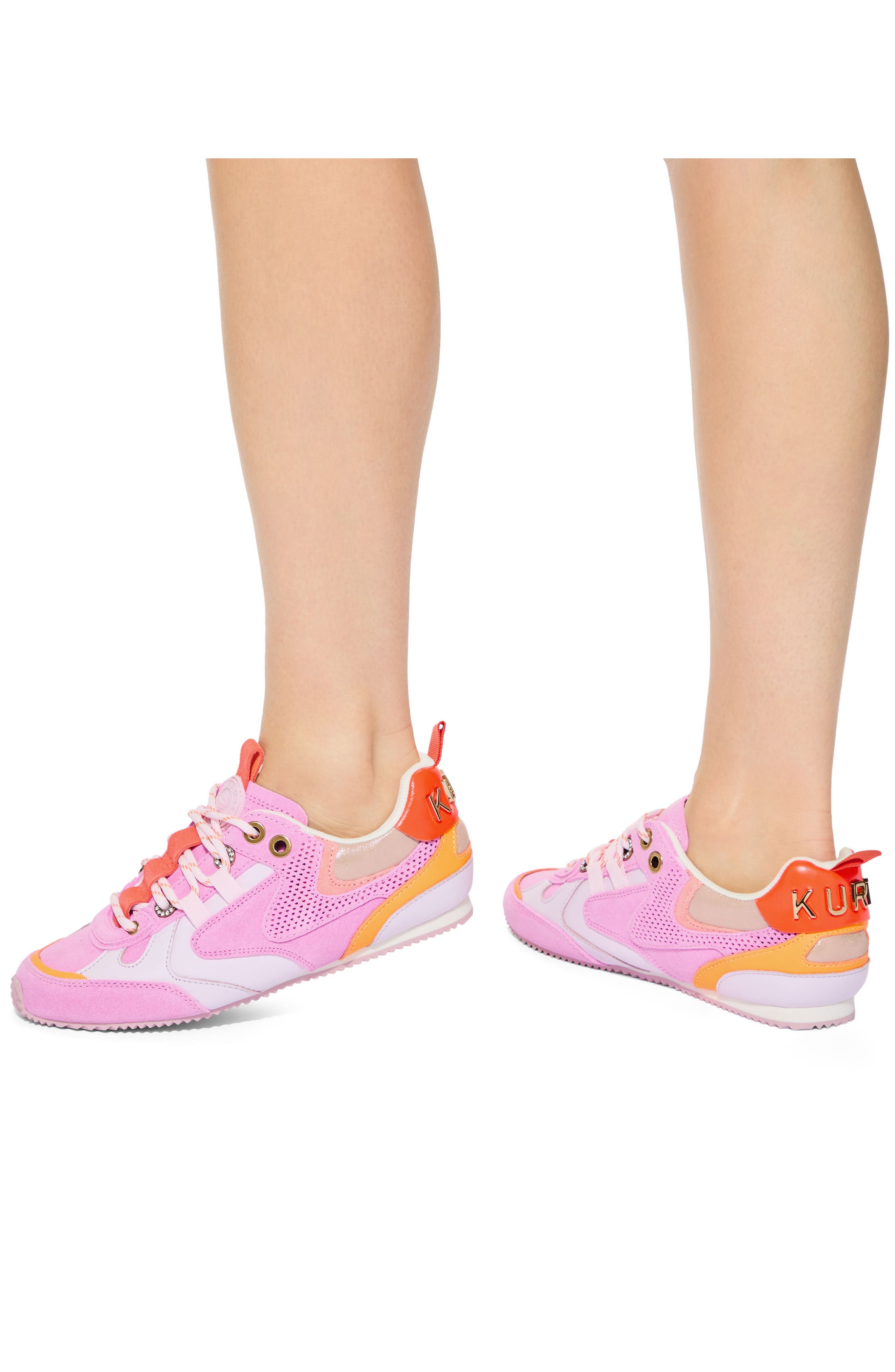Slim Runner Sneaker, Alternate, color, OPEN PINK
